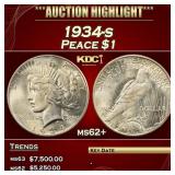 IC 1934-s Peace Dollar $1 Select Unc USCG