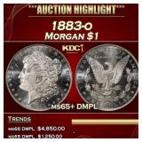 IC 1883-o Morgan Dollar $1 ms65+ DMPL SEGS
