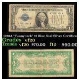 1928A "Funnyback" $1 Blue Seal Silver Certificate