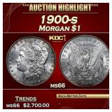 1900-s Morgan Dollar 1 ms66 SEGS
