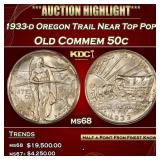 1933-d Oregon Trail Old Commem Half Dollar Near To