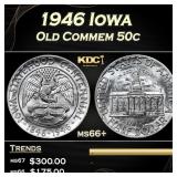 IC 1946 Iowa Old Commem Half Dollar 50c Grades GEM