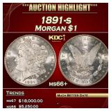 1891-s Morgan Dollar $1 ms66+ SEGS