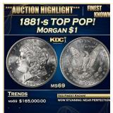 1881-s Morgan Dollar TOP POP! $1 ms69 SEGS