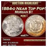 1884-o Morgan Dollar Near Top Pop! $1 ms67+ SEGS