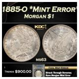 IC PCGS 1885-O Morgan Dollar *Mint Error* $1 ms63