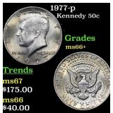 1977-p Kennedy Half Dollar 50c Grades GEM++ Unc