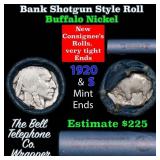 Buffalo Nickel Shotgun Roll in Old Bank Style 