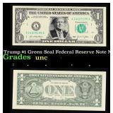 Trump Novelty 2021 $1 Federal Reserve Note $1 Gree