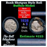 Buffalo Nickel Shotgun Roll in Old Bank Style 