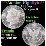 *Highlight* 1880-p Morgan Dollar $1 ms66 pl SEGS (