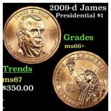 2009-d James K. Polk - Position A Presidential Dol