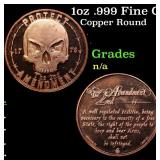 1oz .999 Fine Copper Bullion Round - Protect The 2