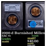 PCGS 2000-d Sacagawea Dollar $1 Burnished Millenni
