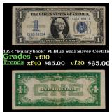 1934 "Funnyback" $1 Blue Seal Silver Certificate G