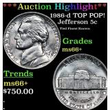***Auction Highlight*** 1986-d Jefferson Nickel TO