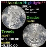 *Highlight* 1891-s Morgan Dollar $1 ms66+ SEGS (fc
