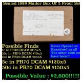 Original sealed box of 5x 1989 United States Mint