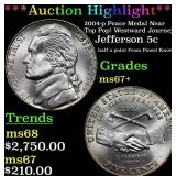 ***Auction Highlight*** 2004-p Peace Medal Jeffers