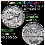 ***Auction Highlight*** 1972-p Jefferson Nickel TO
