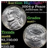 ***Auction Highlight*** 2004-p Peace Medal Jeffers
