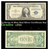 1935G Key To Series $1 Blue Seal Silver Certificat