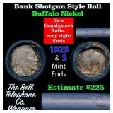 Buffalo Nickel Shotgun Roll in Old Bank Style 