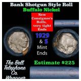 Buffalo Nickel Shotgun Roll in Old Bank Style 