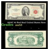 1953C $2 Red Seal United States Note Grades Select