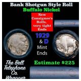 Buffalo Nickel Shotgun Roll in Old Bank Style 