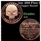1oz .999 Fine Copper Bullion Round - Protect The 2