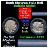 Buffalo Nickel Shotgun Roll in Old Bank Style 