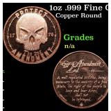 1oz .999 Fine Copper Bullion Round - Protect The 2