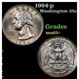 1994-p Washington Quarter 25c Grades GEM+ Unc