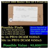 Original sealed box of 5x 1989 United States Mint