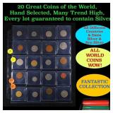 20 Great Coins of the World, hand selected, many t