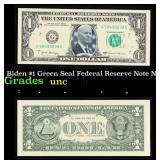 Biden Novelty 2017A $1 Federal Reserve Note $1 Gre