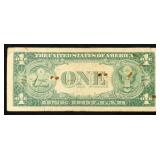 1935G $1 Blue Seal Silver Certificate Grades vf+ M