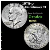 1978-p Eisenhower Dollar $1 Grades GEM Unc
