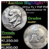 ***Auction Highlight*** 1976-p Ty 1 Eisenhower Dol