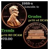 1988-s Proof Lincoln Cent 1c pr70 rd DCAM SEGS