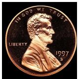 1997-s Proof Lincoln Cent 1c Grades GEM++ Proof De