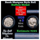 Buffalo Nickel Shotgun Roll in Old Bank Style 