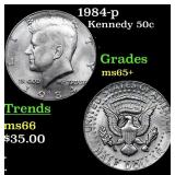 1984-p Kennedy Half Dollar 50c Grades GEM+ Unc