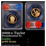 2009-s Taylor Proof Presidential Dollar $1 ANACS