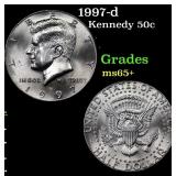 1997-d Kennedy Half Dollar 50c Grades GEM+ Unc