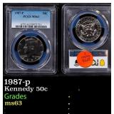 PCGS 1987-p Kennedy Half Dollar 50c ms63 PCGS
