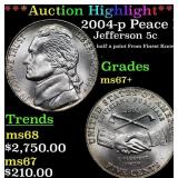 ***Auction Highlight*** 2004-p Peace Medal Jeffers