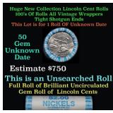 BU Shotgun Jefferson 5c roll, 2004 Peace 40 pcs Ba