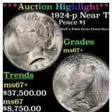 *Highlight* 1924-p Peace Dollar Near Top Pop! $1 m